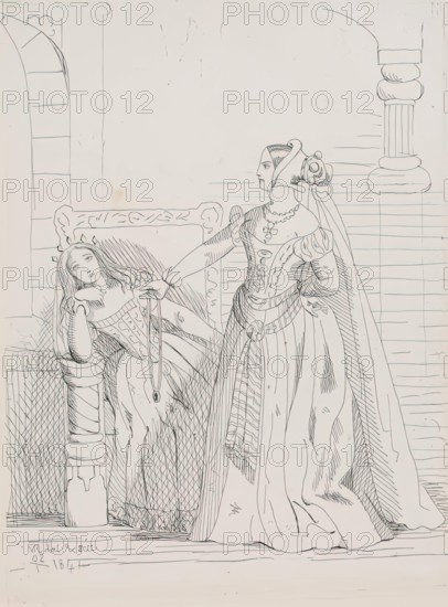 Leonore And Imperiale, (ASE 27), 1841. Creator: Queen Victoria.