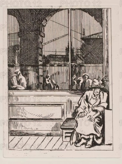 Old Woman, c1930s. Creator: Thérèse Lessore.