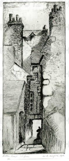 Collier Court, Shiprow, 1918. Creator: William Lionel Wyllie.