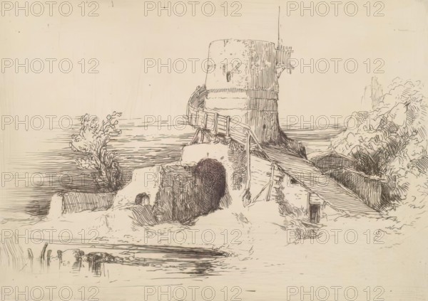 Border Tower, c1830s. Creator: William Dyce.