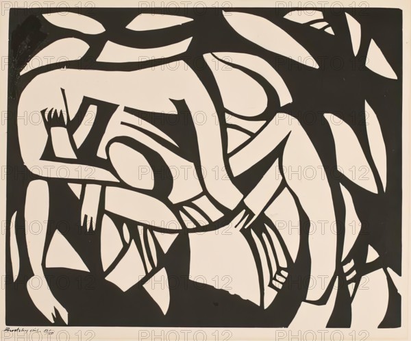 The Wrestlers. Creator: Henri Gaudier-Brzeska.