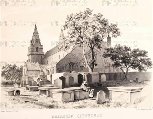 Aberdeen Cathedral, c1843-1889. Creator: James Gordon Junior.