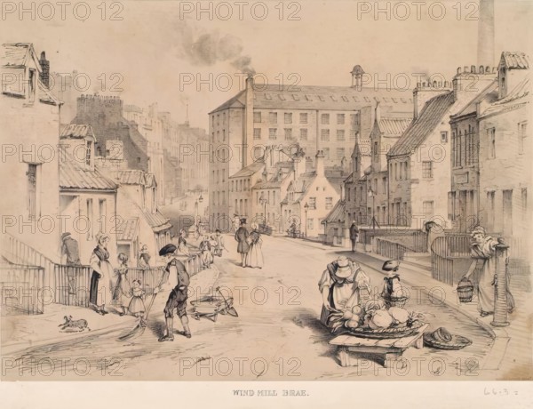 Windmill Brae, Aberdeen, c1840s. Creator: William Nichol.