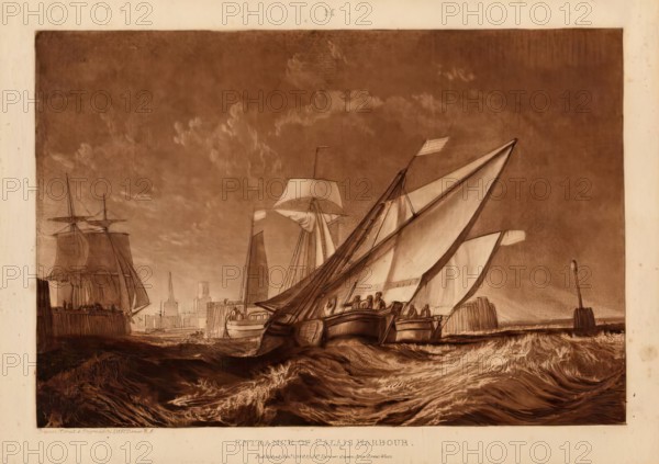 Entrance to Calais Harbour, 1816. Creator: JMW Turner.