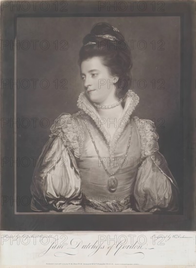 Jane Maxwell, Duchess Of Gordon. c1775. Creators: William Dickinson, Sir Joshua Reynolds.