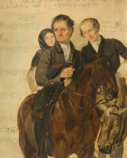 Study for "Covenanters Preaching", c1830. Creator: George Harvey.