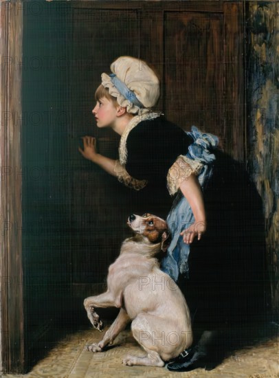Mother Hubbard, 1882. Creator: Briton Riviere.