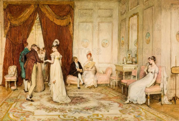 A Social Eddy (or 'Left by the Tide'), 1878. Creator: William Quiller Orchardson.