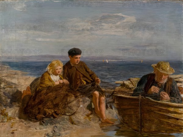 The Old Net, Exh. 1869. Creator: William McTaggart.