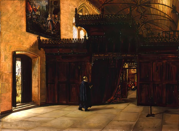 Interior of King's College Chapel, Old Aberdeen, 1881. Creator: John Shirreffs.