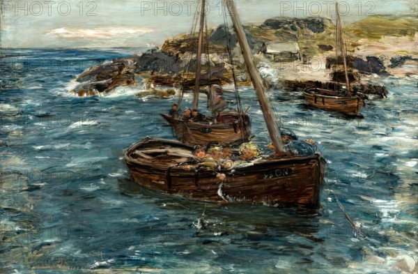 A Ground Swell, Carradale, 1883-1886. Creator: William McTaggart.