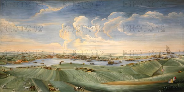 View of Aberdeen, 1756. Creator: William Mosman.