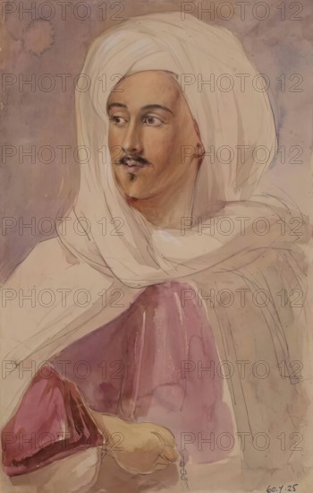 Portrait of an Arab. Creator: William Allan.