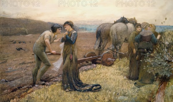 The Princess and the Ploughboy, c1874. Creator: George John Pinwell.