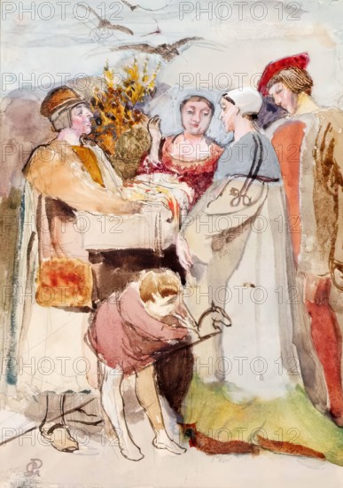 The Mountebanks. Creator: George John Pinwell.