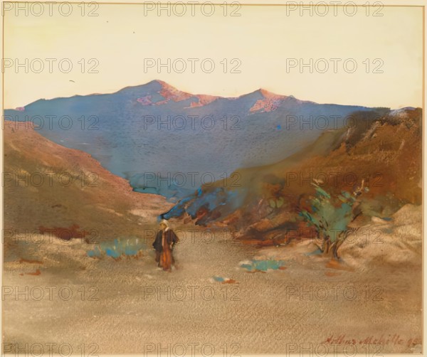 Sunset in Morocco, 1895. Creator: Arthur Melville.