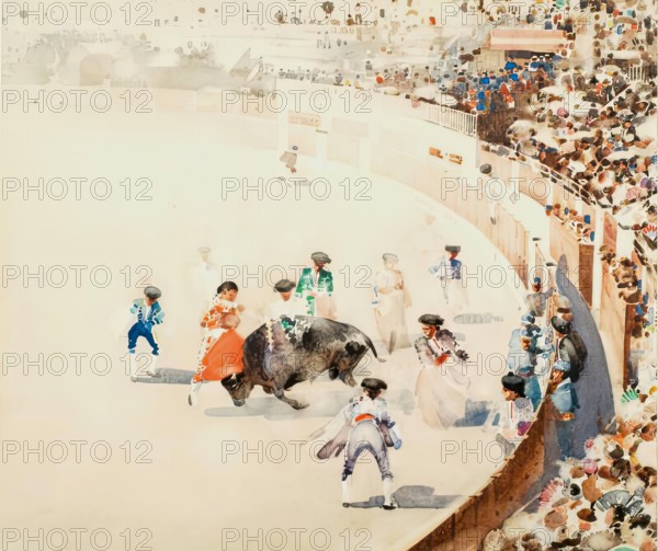 Banderilleros à Pied, 1890. Creator: Arthur Melville.