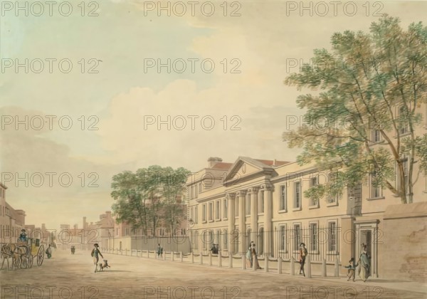 Emmanuel College, Cambridge, 1799. Creator: Thomas Malton II.