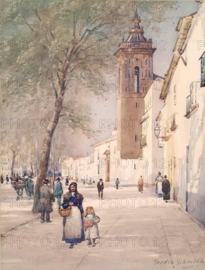 A Street in Seville, 1900-1924. Creator: Garden Grant Smith.