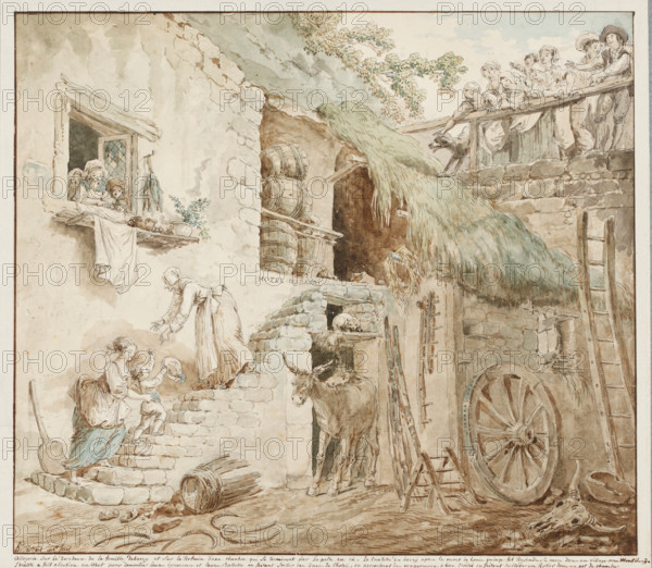 Allegory of the Fall of the Barry Family, c1774. Creator: Hubert Robert.