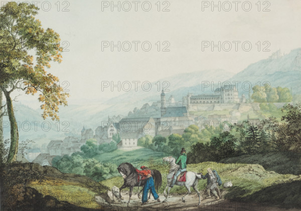 Baden seen from the east side, c1814-1815. Creator: Carl Philipp Fohr.