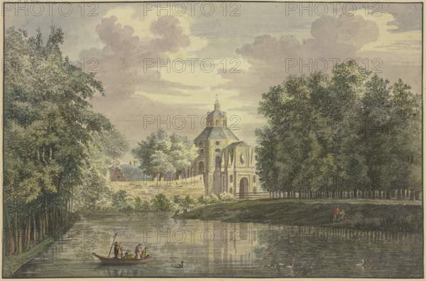 Gate to Utrecht with part of the promenade, 1750. Creator: Jacobus van Liender.
