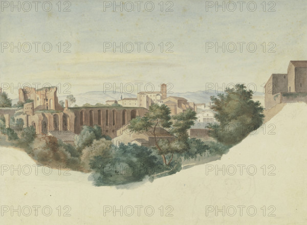 View of the Basilica of Saints John and Paul in Rome. Creator: Friedrich Olivier.