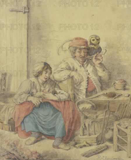 Eulenspiegel and his family. Creator: Pieter Moninckx.