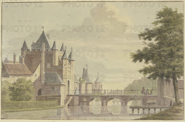 D'groote Hontpoont te Haarlem. Creator: Hendrik de Winter.