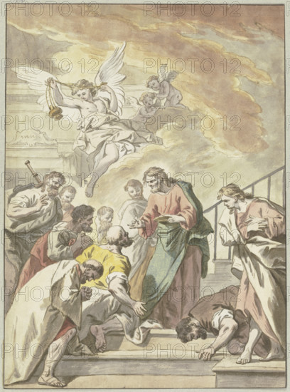 Christ administering the Eucharist. Creator: Jean Jouvenet.