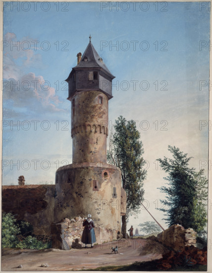 The Galluswarte in Frankfurt am Main. Creator: Anton Radl.