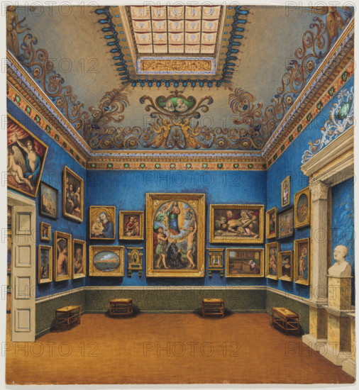 The Italian Hall in the old Städel Art Institute on Neue Mainzer Straße, c1838-c1839. Creator: Mary Ellen Best.