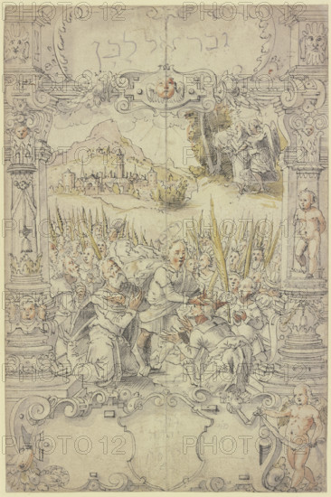 Coronation of Saul by Samuel, 1598. Creator: Hans Jakob Dunz.