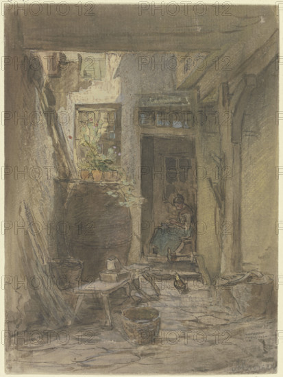 Court interiors,  c1850-1905. Creator: Anton Burger.