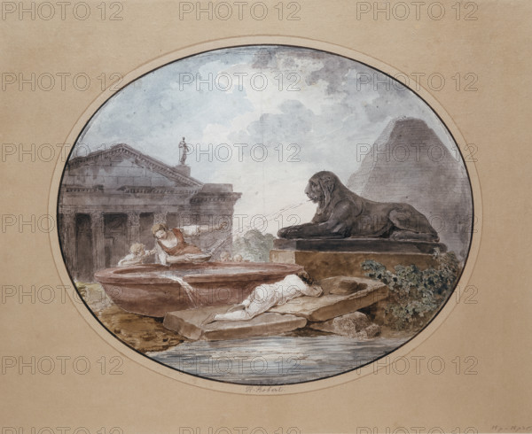 Architectural Capriccio, 1801. Creator: Hubert Robert.