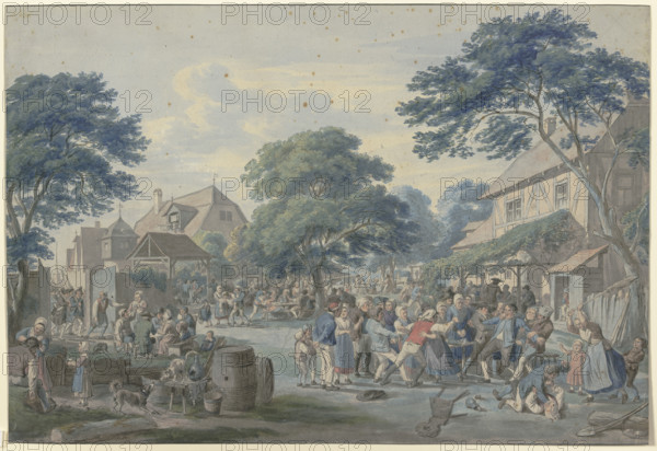 The end of the annual fair, early-mid 19th century. Creator: Anton Radl.