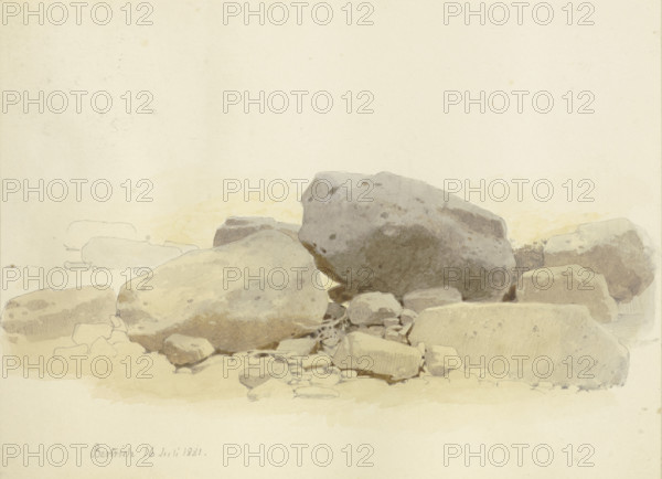 Cairn near Bertrich, 1881. Creator: Carl Theodor Reiffenstein.