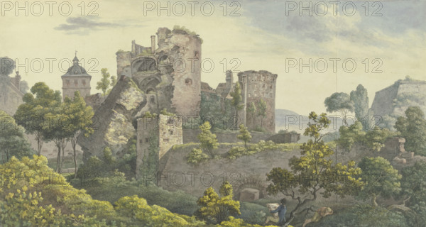 Heidelberg Castle, c1790-1794. Creator: Georg Melchior Kraus.