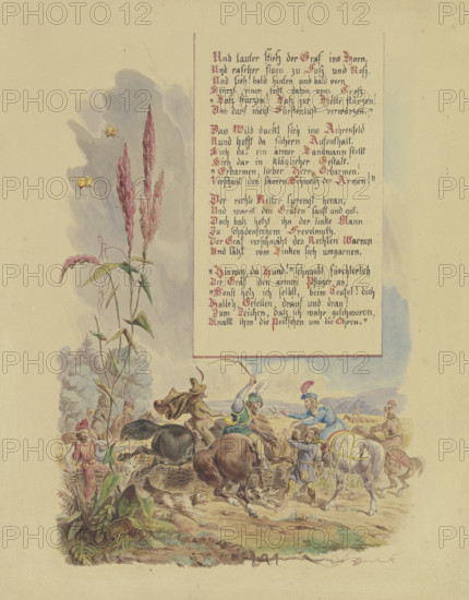 The Rhinegrave turns against a peasant, late 19th century. Creator: Eugen Johann Georg Klimsch.