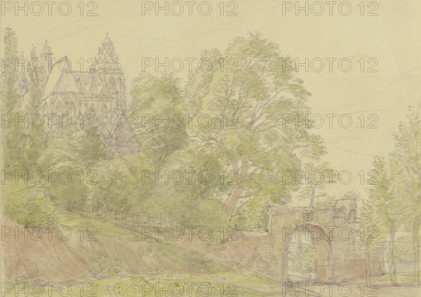 The cathedral in Wetzlar, c1850-1900. Creator: Peter Becker.