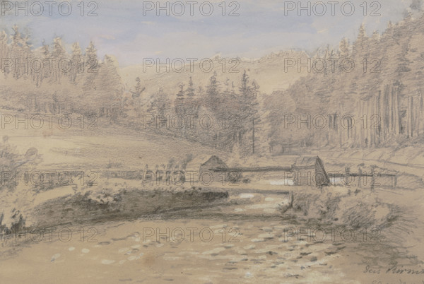 The Kirnitzsch Valley near Schandau, 1873. Creator: Eugen Friedrich Peipers.