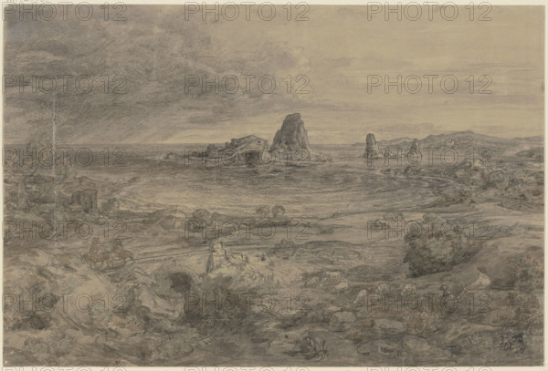 The Cyclopean rocks near Sciacca, mid-late 19th century. Creator: Ludwig Metz.