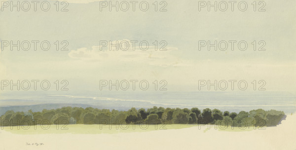 View from Platte Hunting Lodge across the Rheingau region, 1875. Creator: Carl Theodor Reiffenstein.