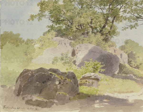 Boulders near Falkenstein, 1877. Creator: Carl Theodor Reiffenstein.
