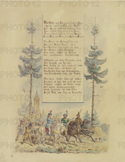 The Rhinegrave with his companions, late 19th century. Creator: Eugen Johann Georg Klimsch.