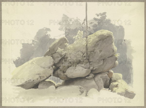 Cairn, 1844. Creator: Carl Theodor Reiffenstein.