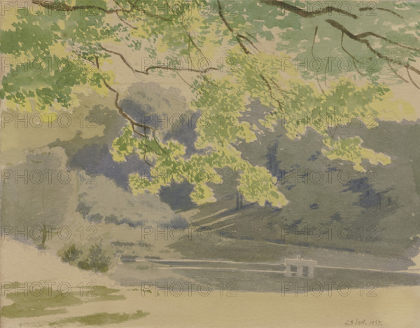 Forest section, 1857. Creator: Carl Theodor Reiffenstein.