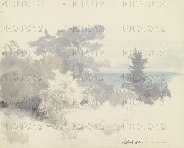 View from Langenhain over the plain, 1840. Creator: Carl Theodor Reiffenstein.