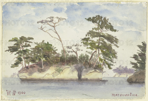 Group of islands off Matsushima, 1900. Creator: Fritz Hauck.