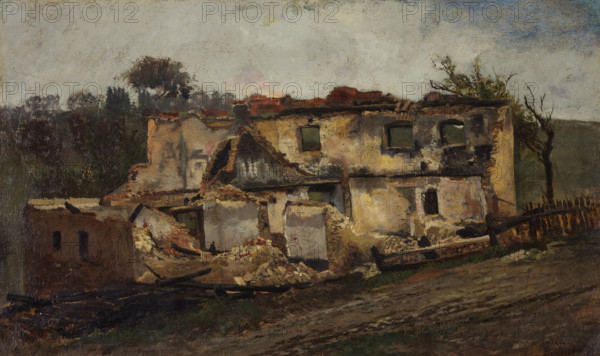 Destroyed House, c1851-1857. Creator: Karl Peter Burnitz.